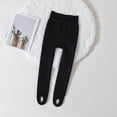 thumbnail image 1 of asjyhkr Toddler Kids Girls Fleece Tights Stockings Footed Leggings 3-12 Years Solid Color Casual Thermal Breathable Outside Wearing Playing Workout Base Tights,Size 100-160, 1 of 5