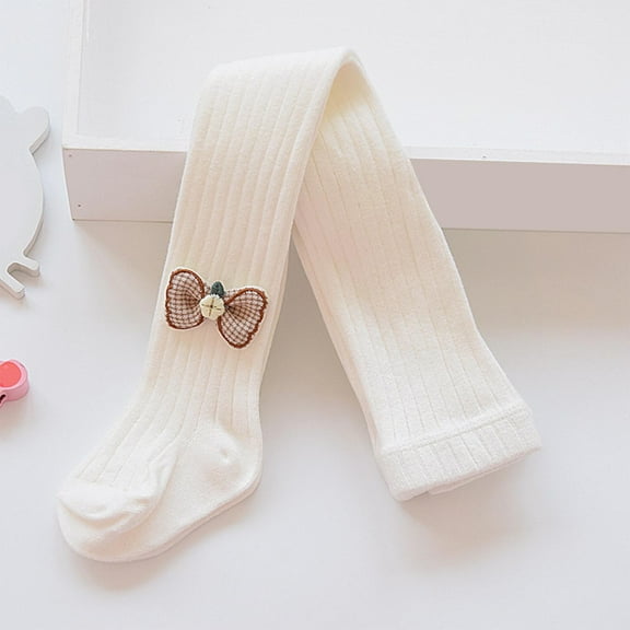 asjyhkr Toddler Kids Girls Stockings Bows Stretch Leggings 1-12 Years Lightweight Breathable Thermal Casual Playing Outdoor Workout Solid Color Base Pants,S-2XL