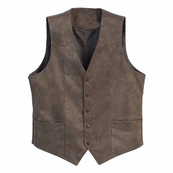 asjyhkr Vest for Men Soft Sleeveless Vintage Button down V-Neck Fall Outerwear Casual Comfy Daily Streetwear Jacket(X-Large,Gray)