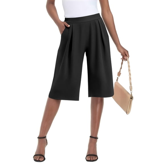 asjyhkr Wide Leg Pants for Women High Waist Breathable Casual Hiking Work Business Pants with Pockets