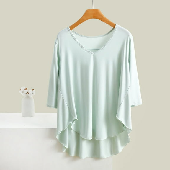 asjyhkr Women Pajama Dress Crew Neck Sleeveless Bra in Sleep Dress Loose Casual Soft Homewear Sleepwear Solid Color Nightgowns