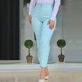 thumbnail image 1 of asjyhkr Womens Dress Pants High Waist Stretch Capri Pants Work Bussiness Yoga Trousers with Pockets, 1 of 6