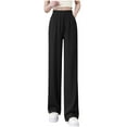 thumbnail image 1 of asjyhkr Womens Pajama Pants Drawstring High Waisted Comfy Soft Lightweight Pj Bottom Pants with Pockets, 1 of 7