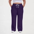 thumbnail image 1 of asjyhkr Womens Sweatpants Plus Size Drawstring Elastic Waist Athletic Pants with Pockets, 1 of 5
