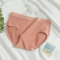 thumbnail image 1 of asjyhkr Womens Underwear High Waist Seamless Cotton Crotch Quick Drying Brief Lightweight Breathable Comforty Solid Color Ladies Panties, 1 of 3
