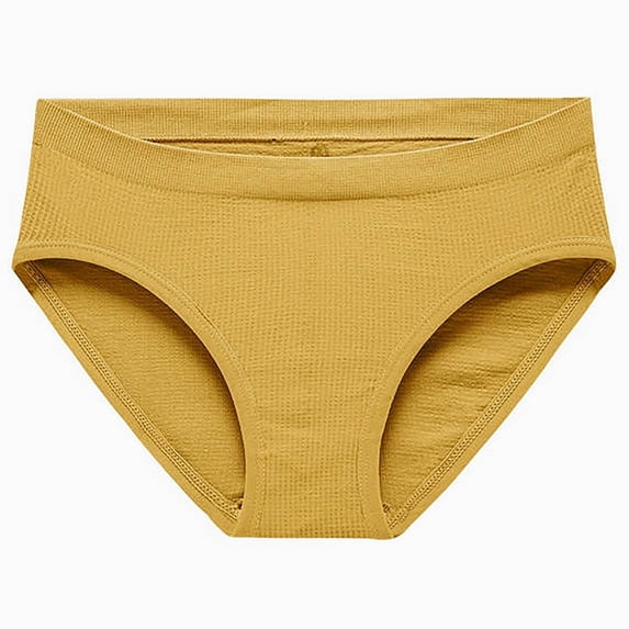 asjyhkr Womens Underwear Middle Waist Butt Lifting Seamless Brief Solid Color Comforty Breathable Stretch Ladies Panties