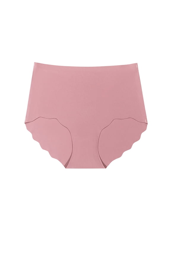 Womens Underwear Quick Drying High Waist Tummy Control Brief Lightweight Soft Comforty Ruffle Solid Color Panties