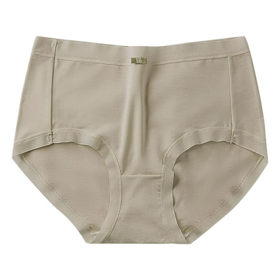 asjyhkr Womens Underwear Stretch Middle Waist Lightweight Seamless Brief Solid Color Breathable Quick Drying Soft Comforty Ladies Panties