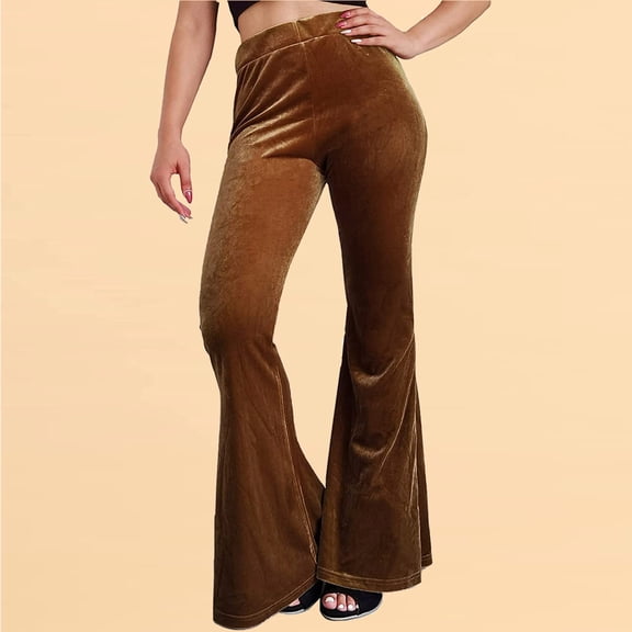 asjyhkr Womens Wide Leg Pants Stretch High Waist Legging Hiking Gym Yoga Dance Trousers