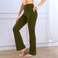 thumbnail image 1 of asjyhkr Yoga Pants Women High Waist Wide Leg Tights Stretch Breathable Casual Fashion Leggings Gym Workout Running Pants With Pockets, 1 of 6