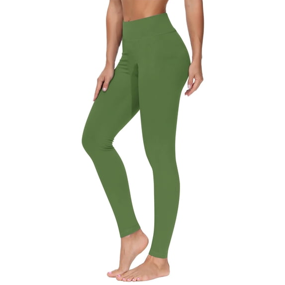 asjyhkr Yoga Pants Women Stretch Booty Lifting Tights High Waist Lightweight Casual Running Gym Workout Leggings(S,Mint Green)