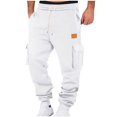 thumbnail image 1 of asjyhkr Mens Sweatpants with Multi Pockets Drawstring Elastic Waist Jogger Running Gym Athletic Pants, 1 of 4