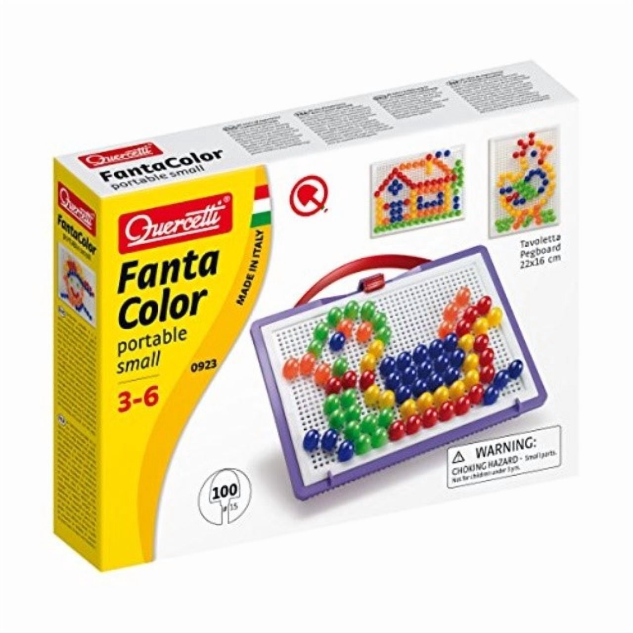 aso quercetti fantacolor portable peg set (small, 100 pieces) - Walmart.com