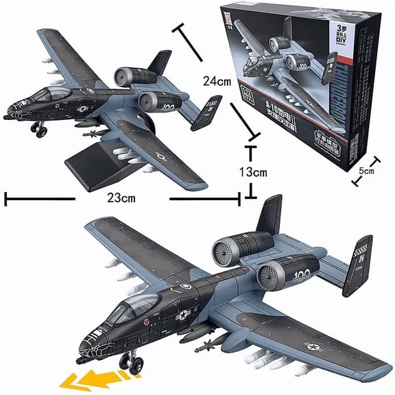 assembled plastic airplane model , home display and collection, creative gifts