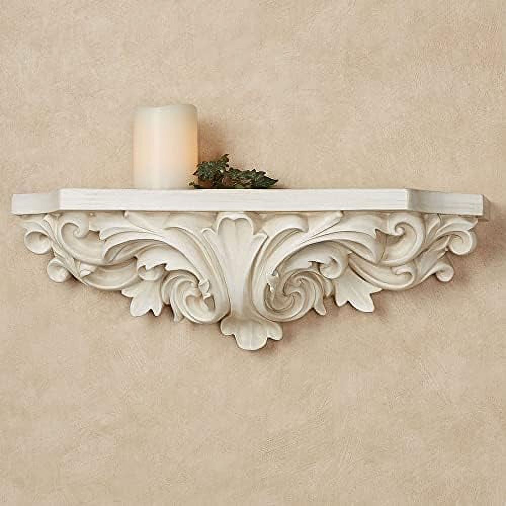 astrella antique white wall shelf victorian style decor for bedroom