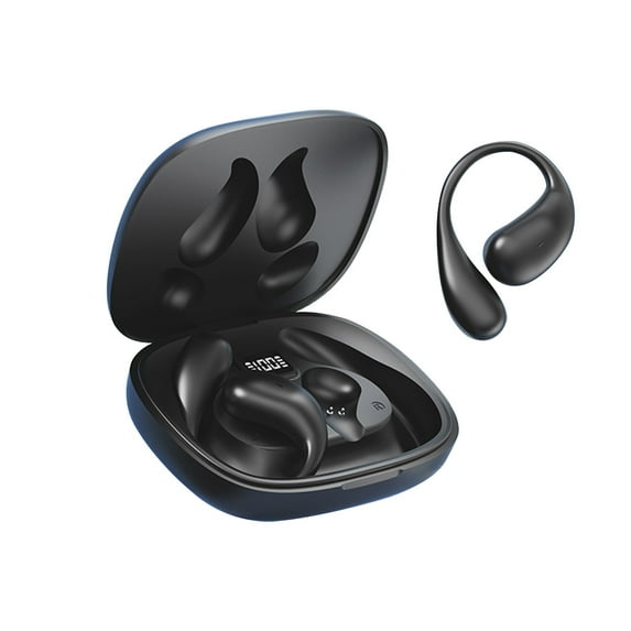 asxite Bluetooth Headphones,Wireless Earbuds Bluetooth Headphones 48hrs Play Back Sport Earphones With LED Display Over-Ear Buds With Earhooks Built-in Mic Headset For Workout,Black