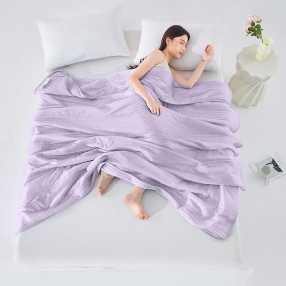 asxite Throw Blankets,Ice Spring Cool Feeling Silk Summer Quilt Summer Cool Quilt Air Conditioning Quilt Super Soft