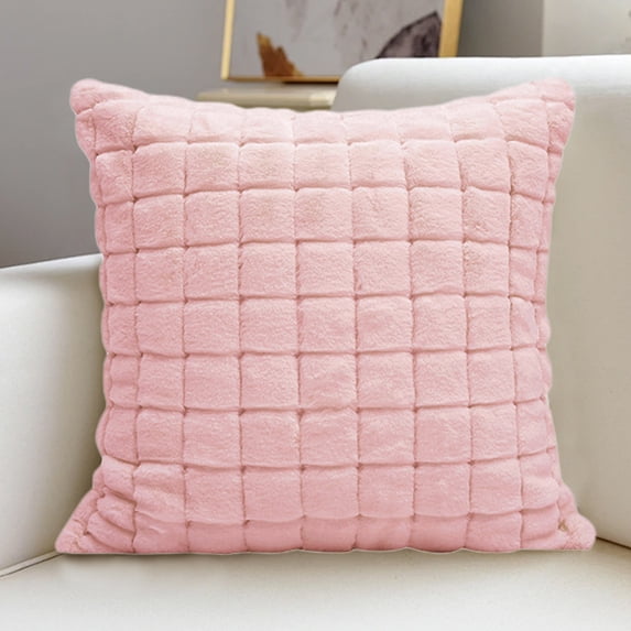 asxite Throw Pillows,Sofa Cushion Pillow Living Room Decorative Cushion Bed Cushion Back Chenille Material Suitable For Sofa Bedside Window And Other Scenes Pink