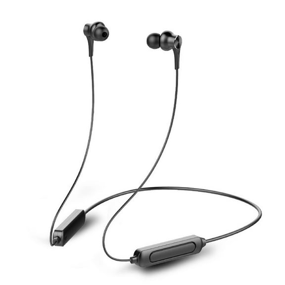 asxite Wireless Earbuds,Bluetooth Neckband Headphones HD Stereo Clear Sound IPX5 Sporty And Ergonomic Neck Hanging Design Built In Memory Steel Wire,Black