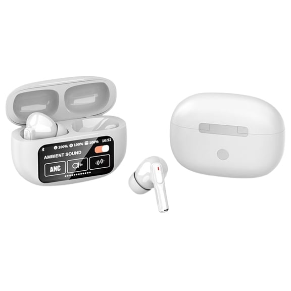asxite Wireless Earbuds,Translation Earbuds 144 Languages And Accents Two-Way Real- Translation Earbuds For IOS And Android Noise-Canceling Bluetooth Wireless Tongue-To-Tongue White