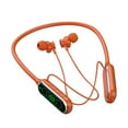 thumbnail image 1 of asxite Wireless Headphones,Bluetooth 5.4 Wireless Earphones Neck Style Long Range HiFi Surround Sound With Card Insertion And Ear Return Bluetooth Earphones Orange, 1 of 4