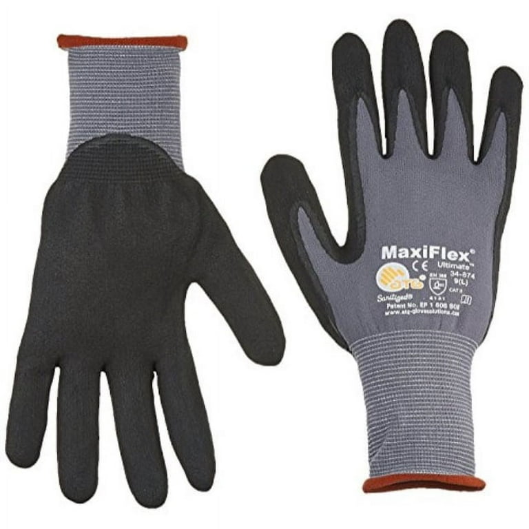 Midwest Gloves & Gear Advanced Max Grip Unisex Large/XL Nitrile Coated Gloves