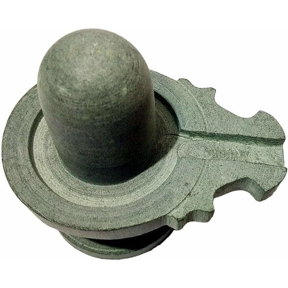 athizay Stone Shivling Statue Made in Banaras for Meditation | Office | Home shivratri shravan pujan (9 cm)
