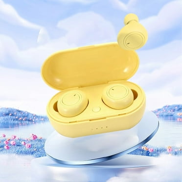 atinetok Mini Earplug Bluetooth Earphones Bluetooth 5.0 Wireless Earphones Macaron Color Brief Style Bluetooth Earphones Bilateral Stereo,Gifts for Students Teens Kids Friend Deals