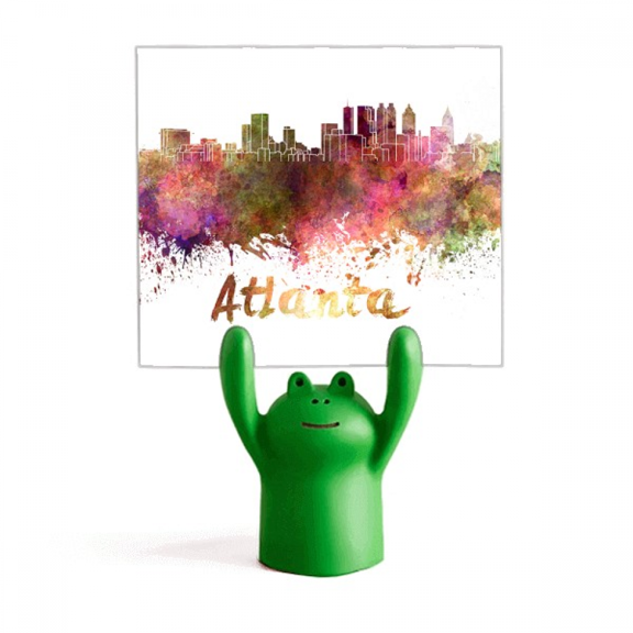 atlanta amecity watercolor Memo Holder Cartoon Animal Frog Stand Decoration