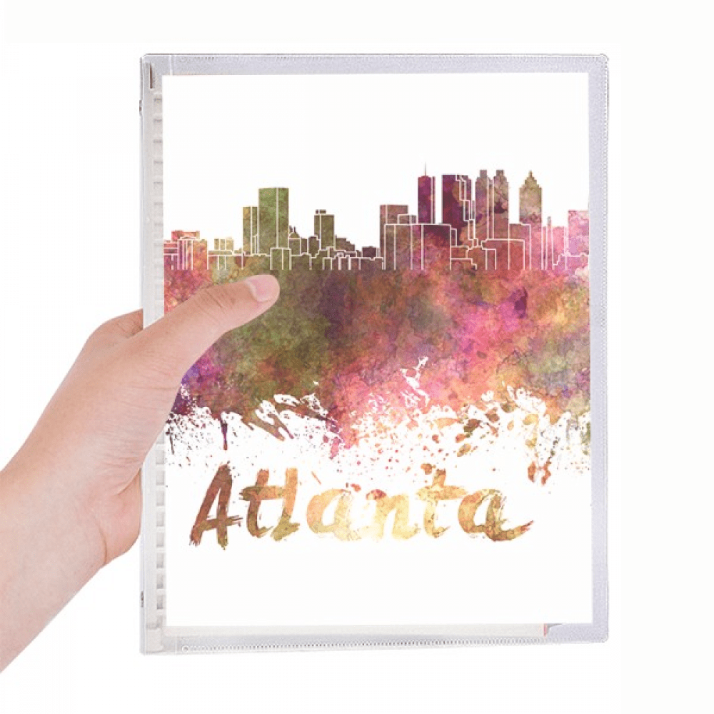 atlanta amecity watercolor notebook loose diary refillable journal statiry
