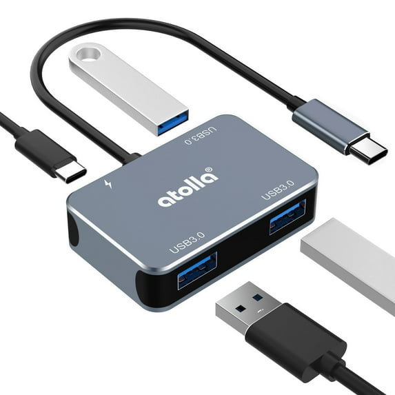 atolla USB C Hub, 3.0 HUB with 60W Quick PD Charging for MacBook, iPad Pro and More