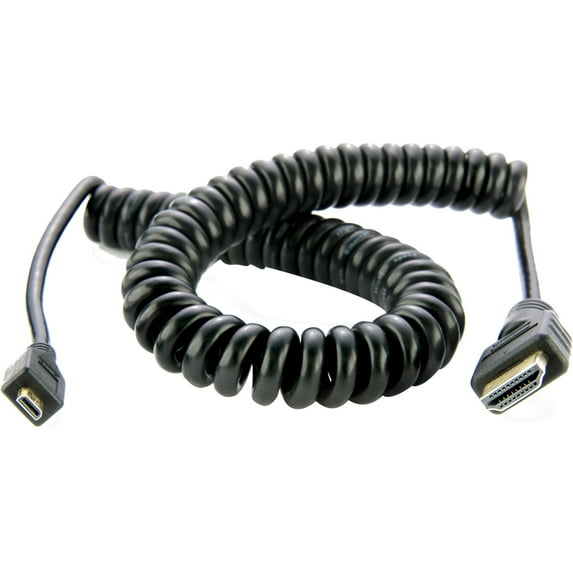 atomos atomcab014 spiral cable (micro hdmi to hdmi full)