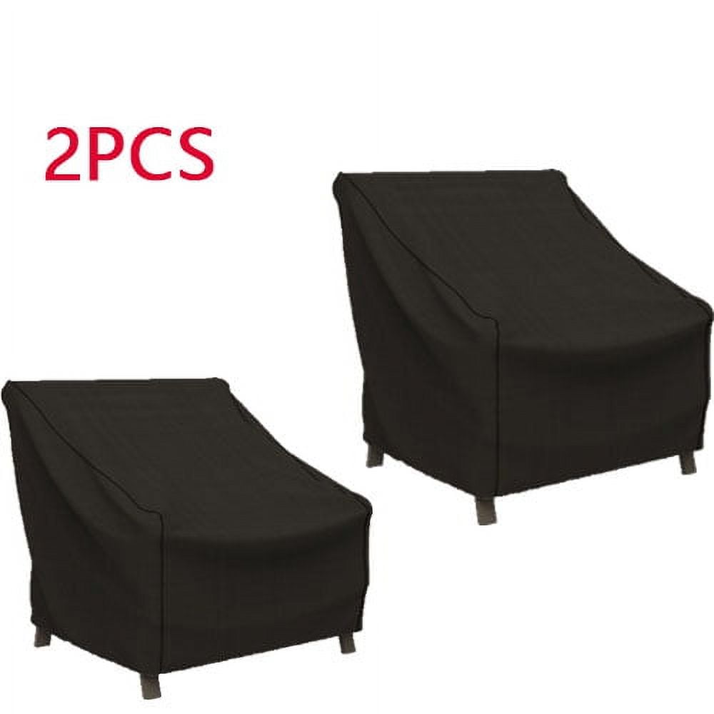 atopo 2 Pcs Black Outdoor Chair Covers Clearance Patio Chair Cover for