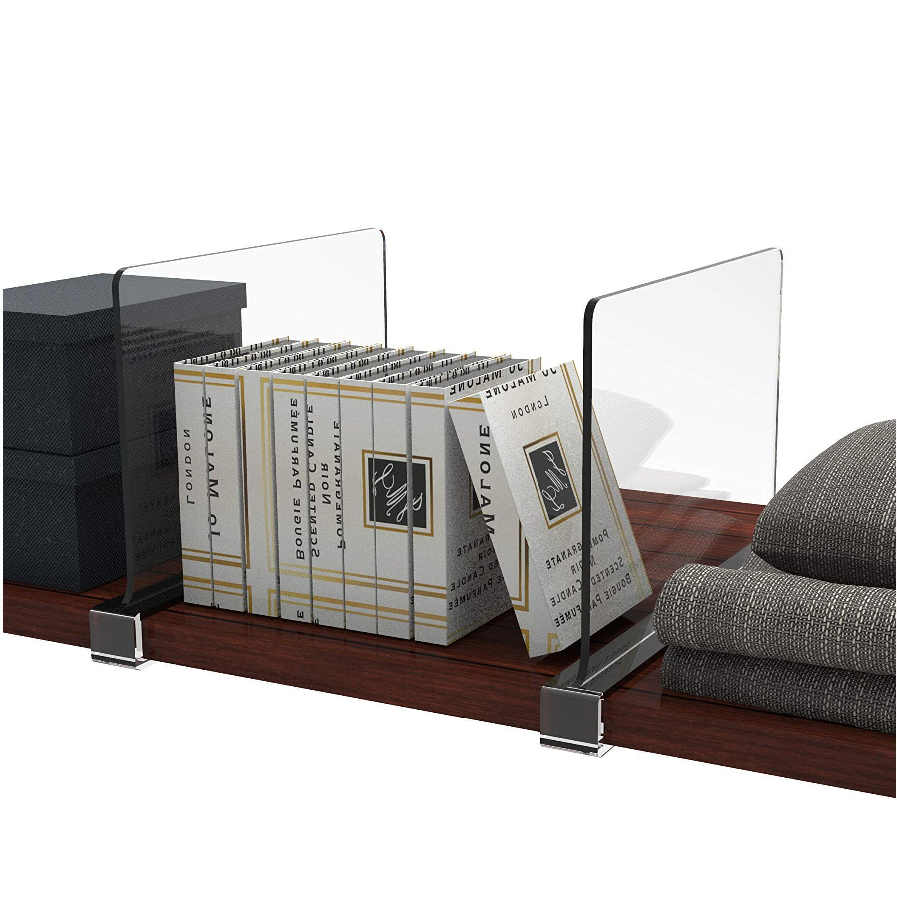 atopo 4PCS Shelf Dividers for Closets Organization, Clear Shelf Divider