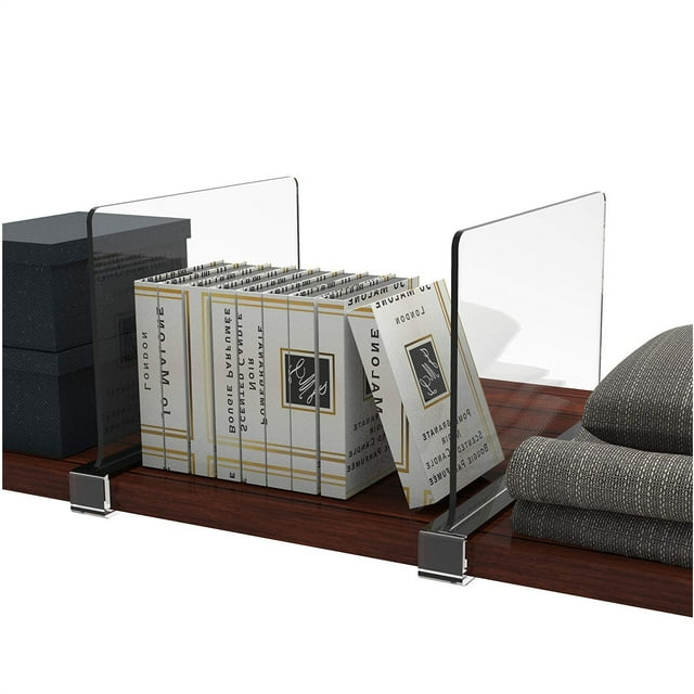 atopo 4PCS Shelf Dividers for Closets Organization, Clear Shelf Divider