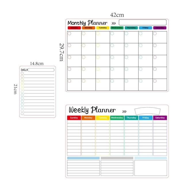 atopo Christmas Gifts Dry Erase Monthly Calendar and Weekly