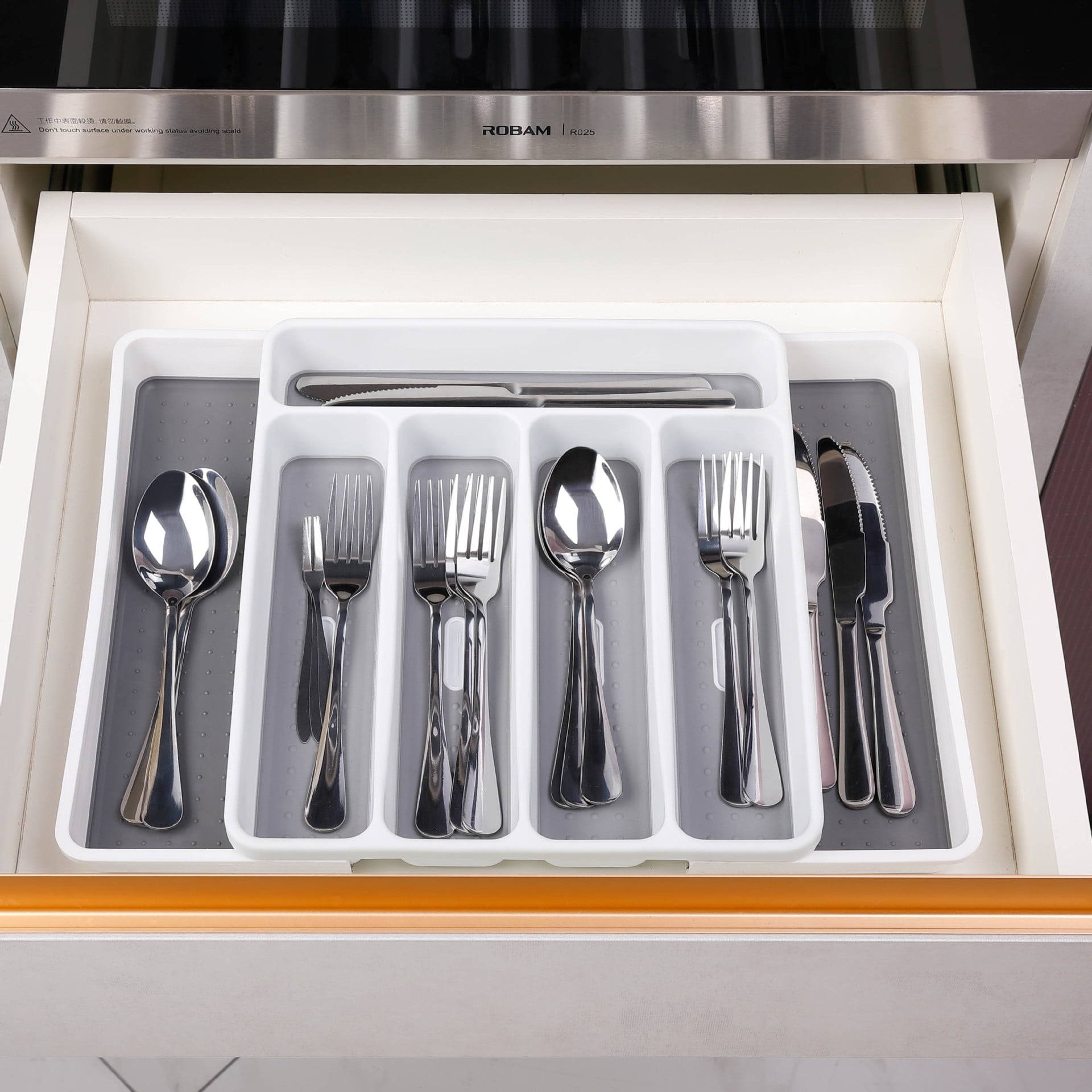 atopo Sturdy Expandable Silverware Drawer Organize Kitchen Drawer