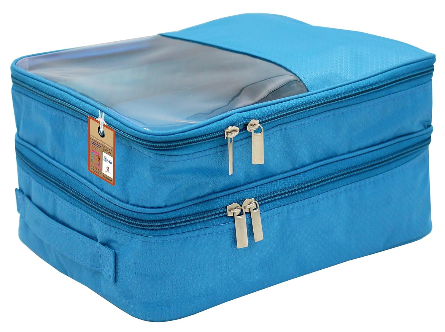 atorakushon Fabric Travel Shoe Bags Shoe Cover for Travelling Storage Bag Footwear Wardrobe Organizer Pouch Sky Blue