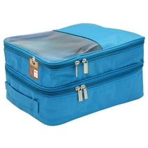 atorakushon Fabric Travel Shoe Bags Shoe Cover for Travelling Storage Bag Footwear Wardrobe Organizer Pouch Sky Blue