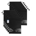 thumbnail image 1 of atorakushon Indian Non Woven Fabric Shoe Cover Travelling Shoe Storage Bag Footwear Organiser Pouch Shoe Bag Black Pack of 12, 1 of 5