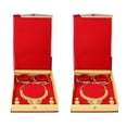 thumbnail image 1 of atorakushon Satin Necklace Pendant Earring Ring Bracelet Pearl Storage Holder Display Box for Wedding Engagement Anniversary Big Gift Box Cream Pack 2, 1 of 5