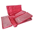 thumbnail image 1 of atorakushon Satin Pink Make-Up Pouch Jewellery Box 4 Pouch 1 roll Bangle in Cosmetic Bag Necklace Earrings Vanity Jewellery Organiser For Women's, 1 of 4