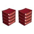 thumbnail image 1 of atorakushon parachute Fabric Foldable Saree Covers Garments Clothes Storage Bag With Double Zip Lock For Dress Wardrobe Accessories Pack of 8 Maroon, 1 of 5
