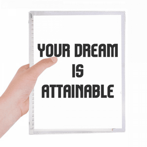 attainable inspirational quote sayings notebook loose diary refillable journal statiry