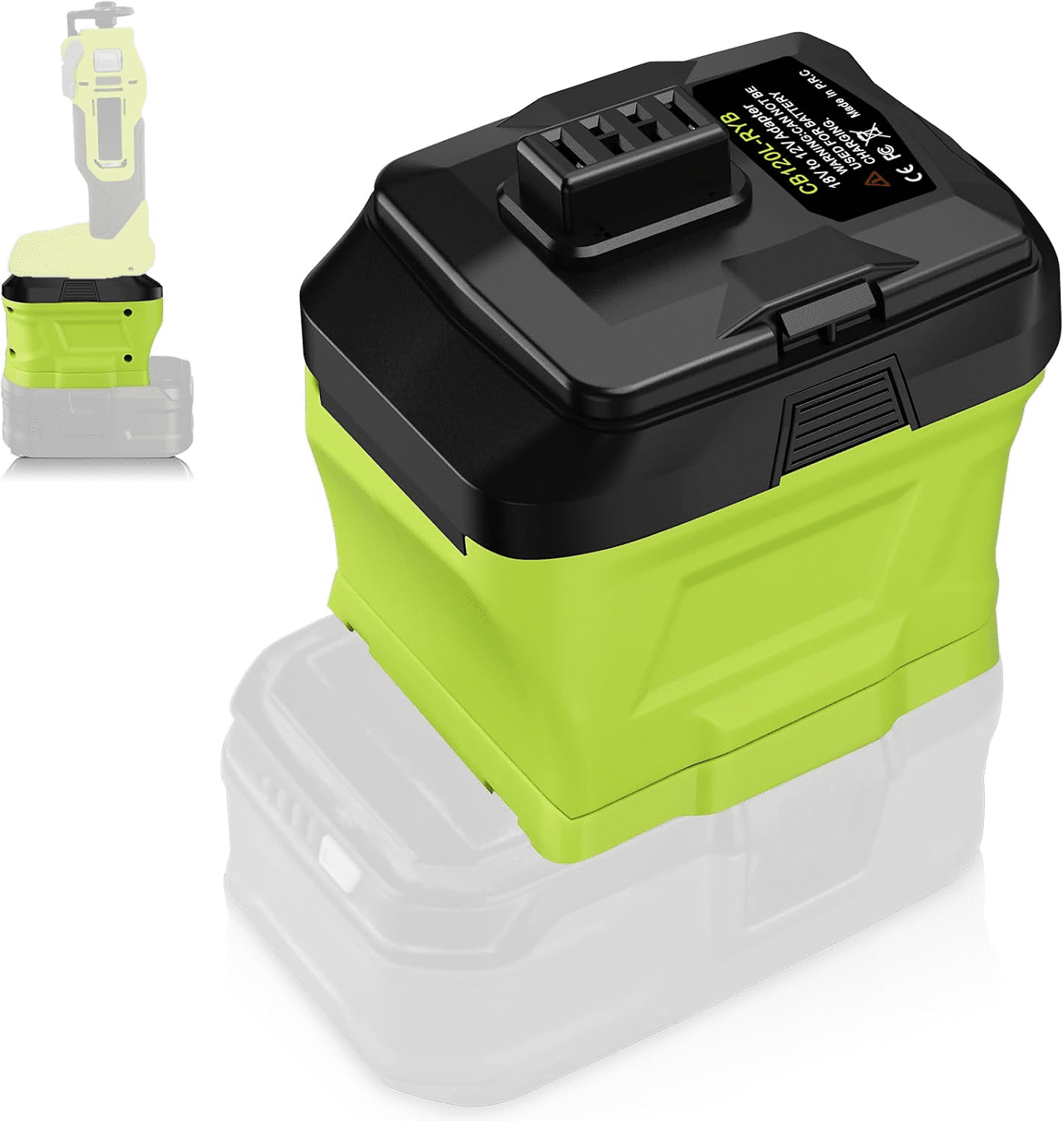 attery Adapter for Ryo.bi 18V Li-ion Battery Convert to Work with for Ryo.bi 12V Lithium Power Tools