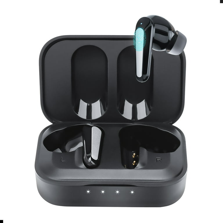 atune analog True Wireless Earbuds Wireless Earbuds Bluetooth 5.2 Headphone Type C Charging Case 400mAh Touch Control Built in 2 Mic Noise Cancelling wirelesss headphones Dual Speaker Drivers Walmart....