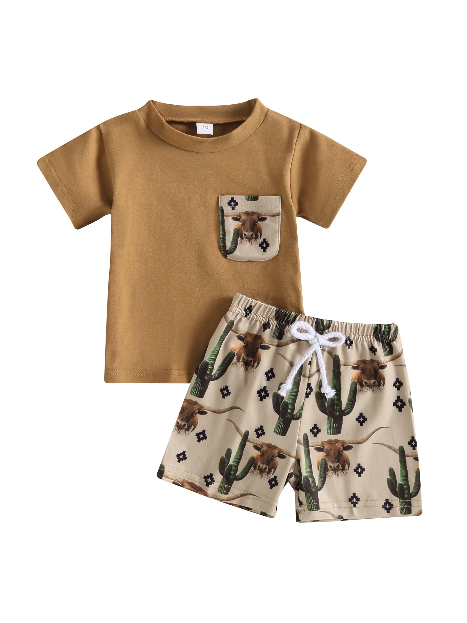 aturustex 0-3 Years Western Baby Boy Clothes Set Cowboy Letter Print ...