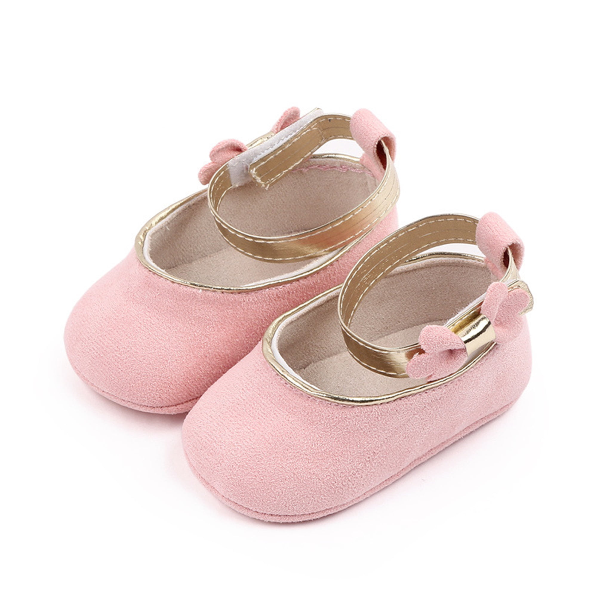 aturustex Baby Girls Princess Shoes, Bowknot Nonslip Bottom Indoor Flats Shoes