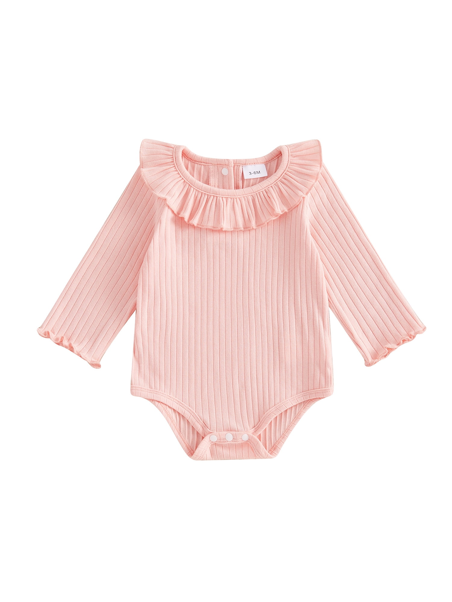 Baby Girl Romper Tops Pants Fit Newborn Infant Long Sleeve Round Neck