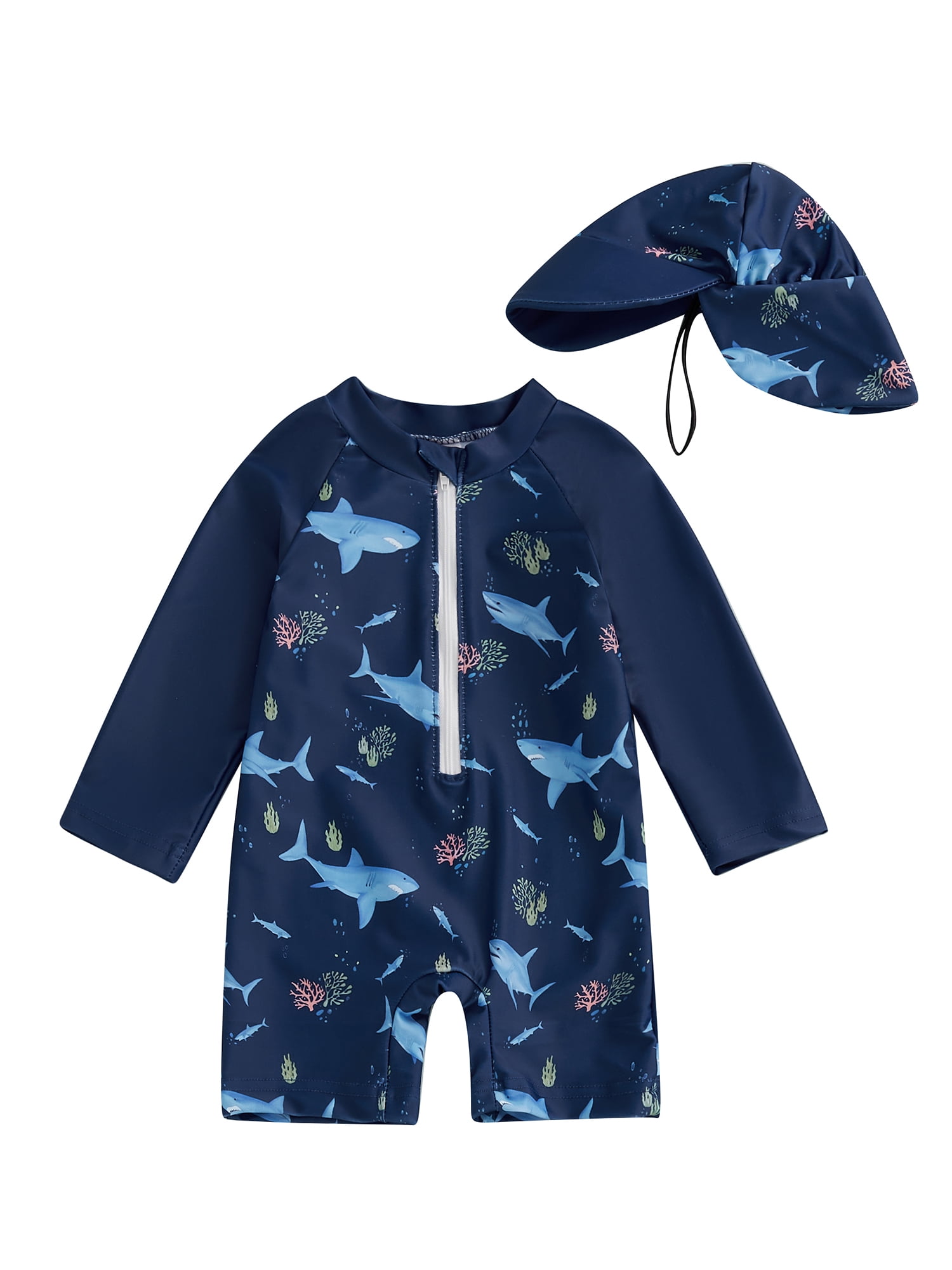 aturustex Little Boy 2pcs Rash Guard Swimsuit Outfits 0-5T Toddler ...